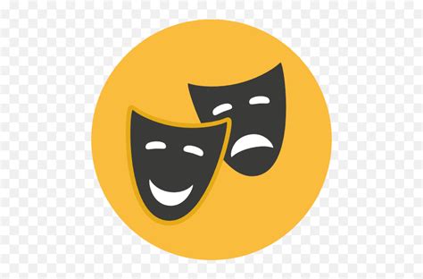 Drama Mask Png 3 Image - Theater Smiley,Drama Masks Png - free ...