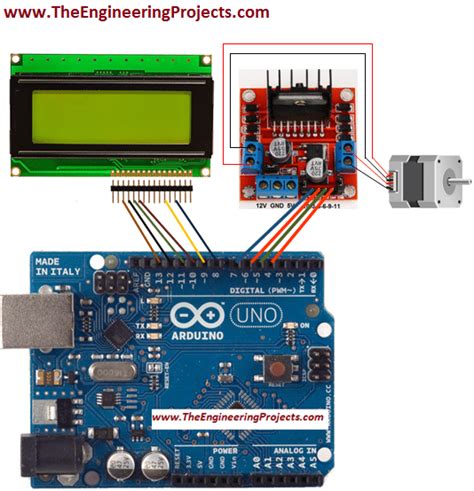 Stepper Motor Direction Control using Arduino - The Engineering Projects