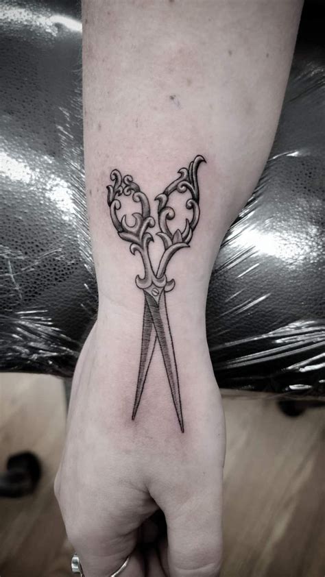 Scissor tattoo | Celestial tattoo, Tattoos, Scissors tattoo