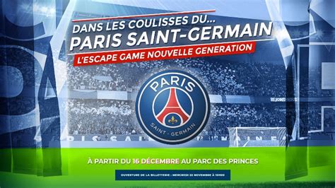 Club : Le PSG lance la billetterie de son escape game | CulturePSG