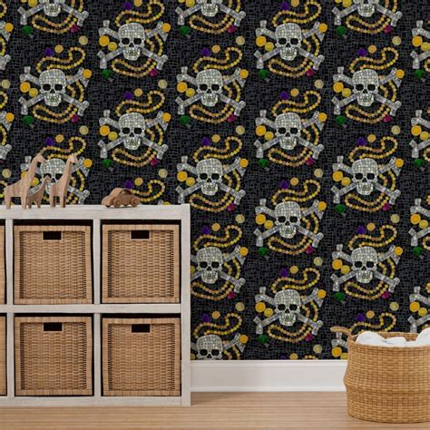 Pirate Treasure Wallpaper | Spoonflower