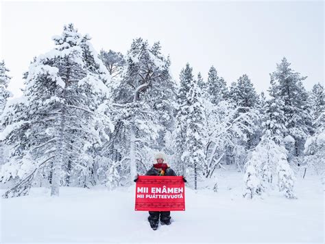 Sámi reindeer herders oppose an industrial railway cutting through ...