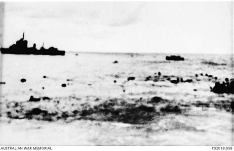 East Coast of Malaya. 1941-12-10. Heads of crew members of HMS Prince ...