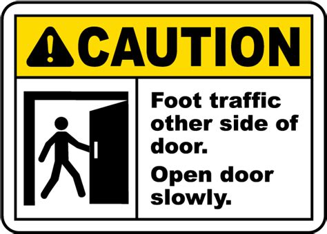 Foot Traffic Other Side of Door Sign G1926 - by SafetySign.com