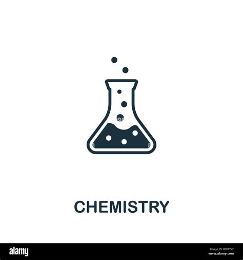 Chemistry icon symbol. Creative sign from biotechnology icons collection. Filled flat Chemistry ...