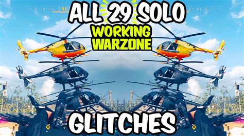 WARZONE Glitches: ALL *29 Solo* Working Warzone GLITCHES After Latest ...