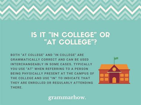 "In College" Or "At College" - Easy Preposition Guide - TrendRadars