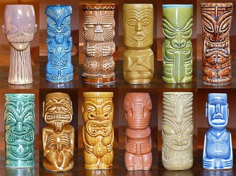 tiki mugs | Flickr - Photo Sharing! | Vintage tiki, Tiki bar, Tiki totem