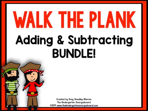 Pirate Addition and Subtraction BUNDLE! – The Kindergarten Smorgasboard Online Store