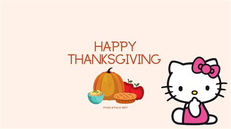 Download Cute Thanksgiving Hello Kitty Wallpaper | Wallpapers.com