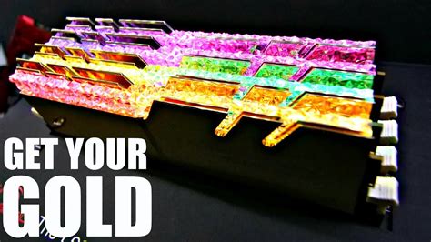 G.SKILL The Best Looking RAM You Have Ever Seen! - Trident Z RGB GOLD & CHROME - YouTube