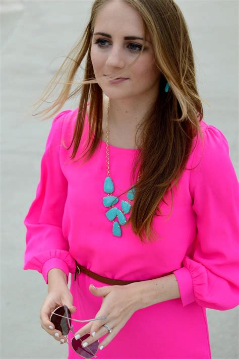 A Memory Of Us: pink and turquoise | A Kansas City Fashion Blog