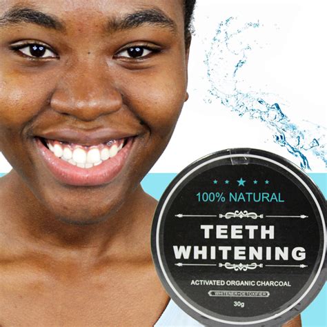 100% Natural Teeth Whitening Activated Organic Charcoal - 30gr - OnlineMixMarket