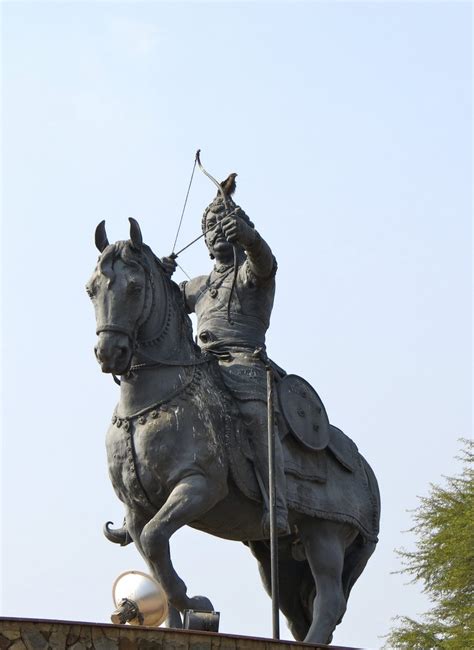 Equestrian statue of Prithviraj Chauhan in New Delhi, Delhi India