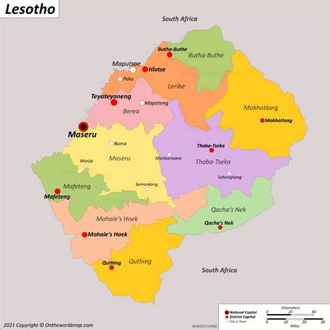 Lesotho Maps | Detailed Maps of Kingdom of Lesotho