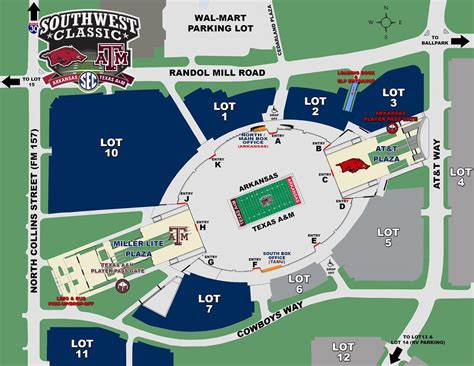 At&T Stadium Parking Map - California southern Map