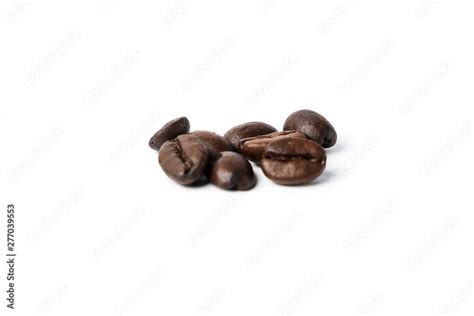 coffee beans white background isolated Stock Photo | Adobe Stock