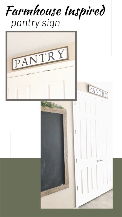 Farmhouse Inspired Pantry Sign - Eclectic Momsense