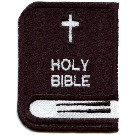 Religious Holy Bible Emoji Embroidered Iron On Patch - Walmart.com