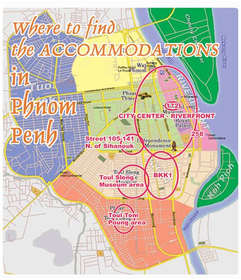 Phnom Penh | Hotel Map | Cambodia