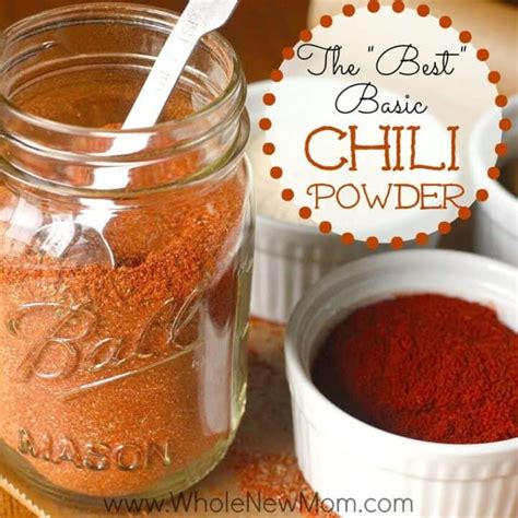 The "Best" Basic Chili Powder Recipe | Whole New Mom