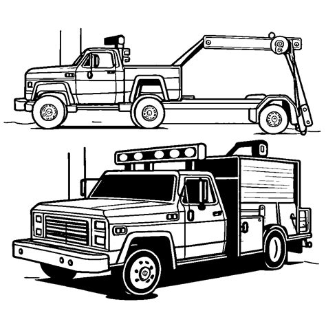 Flatbed Tow Truck Coloring Pages Coloring Pages - vrogue.co