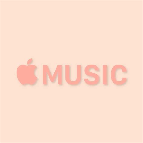 Apple Music Aesthetic Peach Logo Vector - (.Ai .PNG .SVG .EPS Free Download)