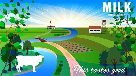 Farm landscape cartoon style 2402076 Vector Art at Vecteezy