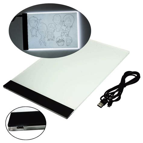 led light pad diamond painting, led tablet, light, A4, dimmable ...