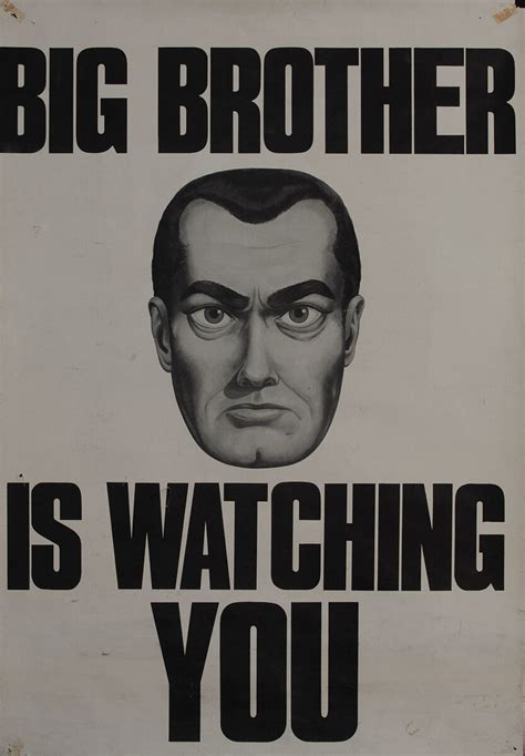 Big Brother is Watching YOU, Protest poster | David Pollack Vintage Posters