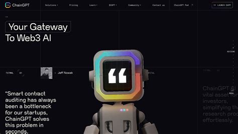 ChainGPT Animation Website Design - landing.love