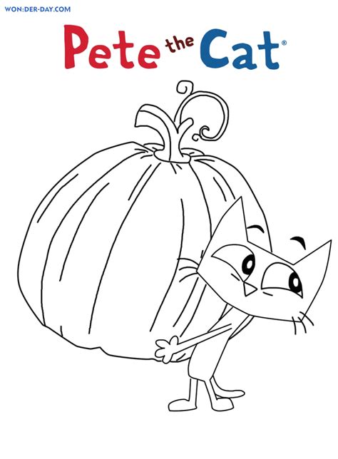 Pete The Cat Coloring Pages Printable for Free Download