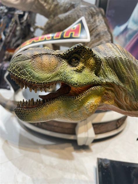 Jurassic park T. rex statue, Hobbies & Toys, Toys & Games on Carousell