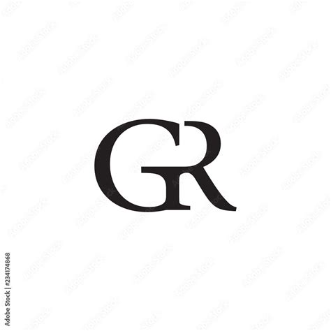 GR logo letter design Stock Vector | Adobe Stock