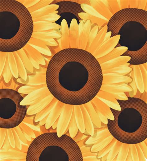 Bed of Sunflowers - ibisPaint