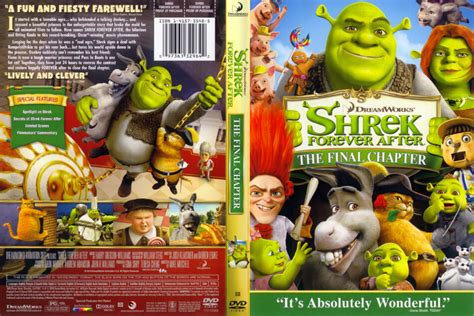 Shrek Forever After (2010) WS R1 - Cartoon DVD - CD Label, DVD Cover, Front Cover Art