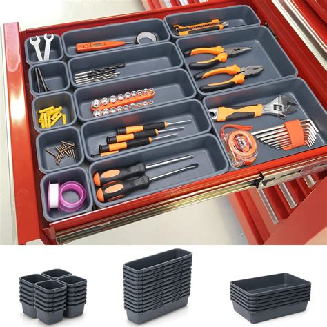 Amazon.com: KeFanta 42 Pack Tool Box Organizer Rolling Tool Chest Cart ...