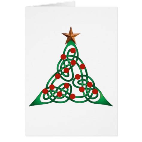 celtic Christmas tree Greeting Card | Zazzle