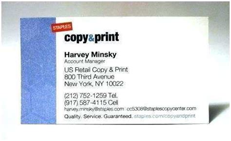 Staples Business Card Printing Template - Cards Design Templates