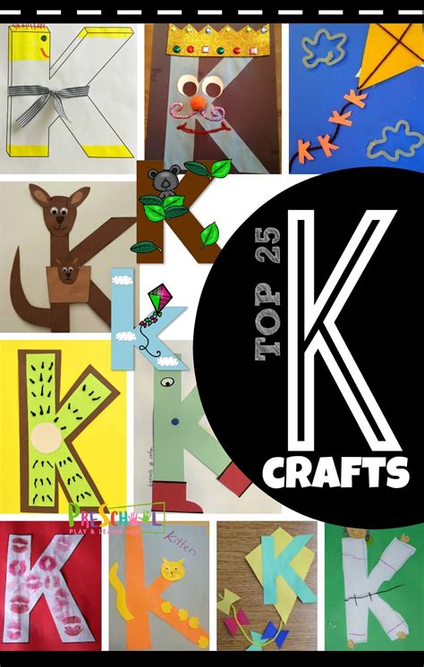 TOP 25 Letter K Crafts for Preschoolers