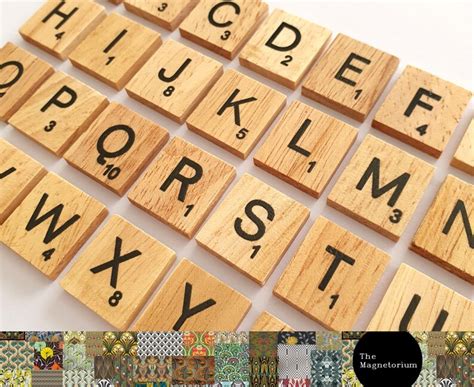 Scrabble Magnet Set 100pc Scrabble Tile Fridge Magnets | Etsy