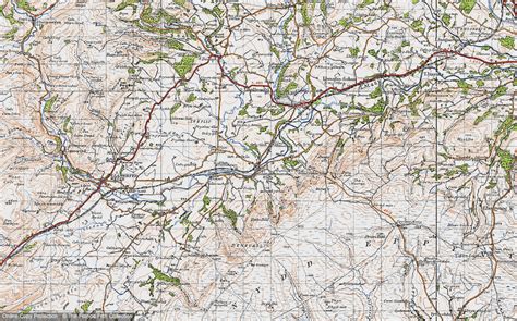 Historic Ordnance Survey Map of Llangammarch Wells, 1947