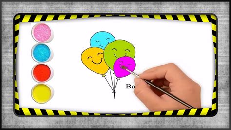 how to draw balloons draw so cute - YouTube