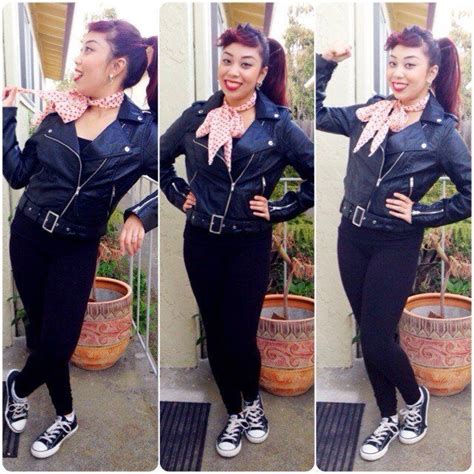 Greaser Girl #decadedayoutfits Greaser Girl | Greaser girl costume ...