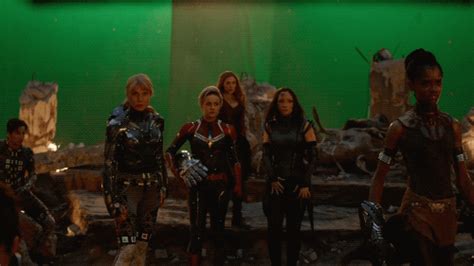 25 "Avengers: Endgame" Pictures That Show Iconic Scenes Before And After CGI | Female avengers ...