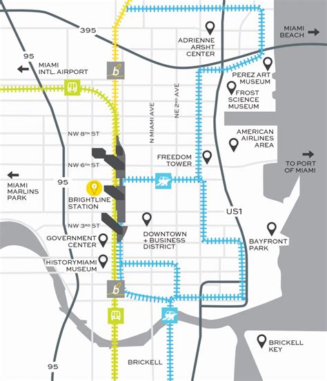 Miami Train Station | Brightline Transit - Florida Brightline Map ...