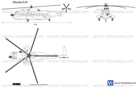 Templates - Helicopters - Sikorsky - Sikorsky S-61