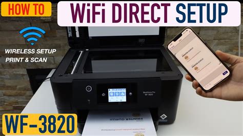 Epson WorkForce Pro 3820 WiFi direct Setup, Print & Scan With iPhone ...