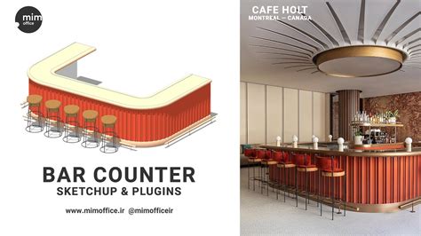 Bar counter modeling with sketchup and plugins - YouTube