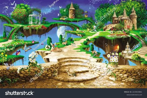 3d Image Fairy Forest Animals Small Stock Illustration 2219019861 ...